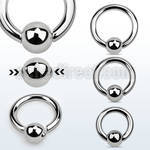 sbcr8 316l steel spring loaded ball closure ring 8g 8mm ball