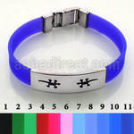 sbl16 color leather bracelet with steel plate with lizards