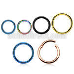seght16 pvd plated 316l steel hinged segment ring 16g 1.2mm