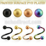 spetfo3 anodized 316l steel spiralw 2 3mm frosted steel balls