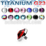 tajf5 titanium g23 dermal top with crystal for base plate