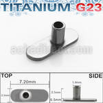 tsa1 titanium g23 w o holed base for dermal surface piercing