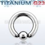 ubcr4 titanium g23 ball closure ring 4g 5mm w 8mm ball