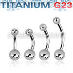 ubnb46 titanium g23 belly banana 14g titanium balls