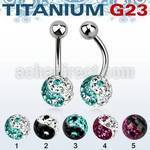 ubnfr8y titanium g23 belly banana w top yinyang ferido ball