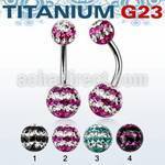 ubnfrgd titanium g23 belly banana w 5 8mm tri line ferido balls