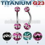 ubnfrsd titanium g23 belly banana w 5 6mm tri line ferido ball