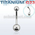 ubns titanium g23 belly banana with 5 6mm steel ball