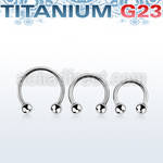 ucbeb titanium g23 circular barbell with 3mm balls