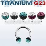 ucbfr5e titanium g23 circular barbell with a 5mm 2 color ball