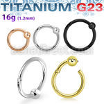 uhbcrbx pvd plated titanium hinged ball closure ring
