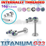 ulbin20xa titanium labret cz descending curve left internal