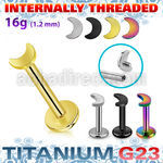 ulbin5 titanium g23 internally threaded labret 3mm flat