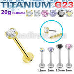 ulbpispz20 titanium g23 labret 20g threadless push pin top