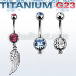 umcd593 titanium g23 belly banana w 5 8mm bezel jewel wing