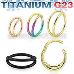 usgsh32t pvd titanium hinged segment ring 16g double rings