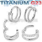 usgsh35 titanium hinged segment ring 16g double outward cnc