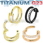 usgsh35t pvd plated titanium hinged segment ring 16g double