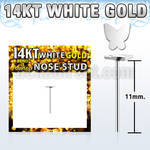 wysbt2 14kt white gold bend it nose stud with butterfly top