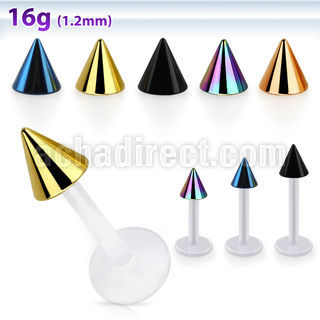 albtcn4 labret bio flex cono acero pvd 4mm venta