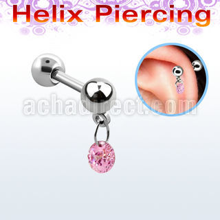 bber5 barbell helix acero quirurgico bolas 4mm redonda zirconita 5mm mayorista