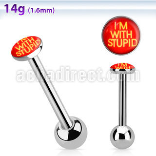 bbfmws barbell lengua acero quirurgico logo im with stupid 16mm distribuidor