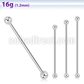 bbinds barbell acero qirurgico industrial extra largo bolas 4mm distribuidor