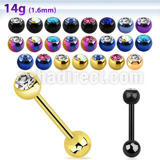 bbtc barbell lengua acero quirurgico anodizado bola joya 6mm bola acero 6mm inferior mayorista