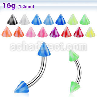 bnenck banana ceja acero quirurgico conos acrilicos cuadros 3mm 8mm venta