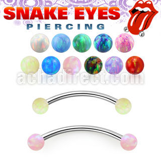 bneop3l 316l steel banana 3mm opal balls