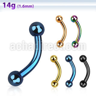 bnetbg banana ceja acero quirurgico anodizado bolas 3mm venta