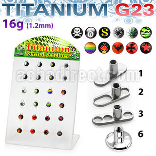brtsa1 display 24 microdermal titanio g23 titanio g23 logos 2mm 2 5mm distribuidor mayorista