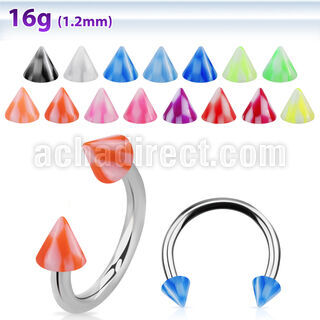 cbenck barbell circular acero quirurgico conos 3mm acrilicos cuadros 8mm al por mayor