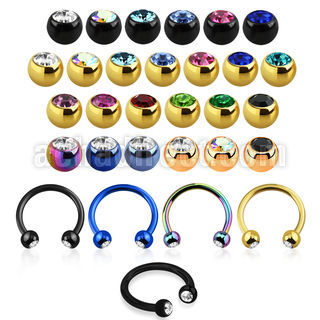 cbet2c banana ceja acero 316l anodizado bolas joya bisel 3mm distribuidor mayorista