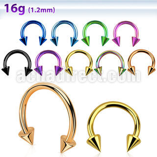 cbetcn barbell circular acero quirurgico pvd conos 3mm al por mayor