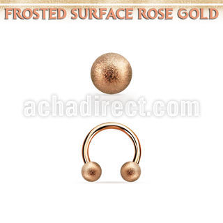 cbettfo4 barbell circular acero 316l oro rosa bolas acero esmerilado 4mm distribuidor