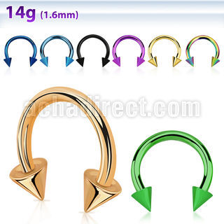 cbtcnm barbell circular acero quirurgico anodizado conos 4mm venta