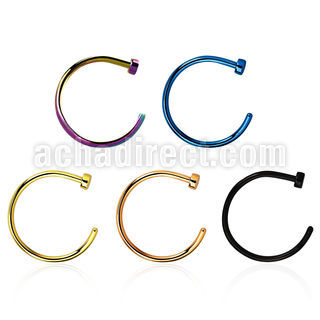 cltns20 piercing nariz falso acero 316l anodizado 0.8mm distribuidor mayorista