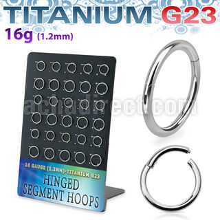 dusegh1 titanium g23 hinged segment rings 30pcs