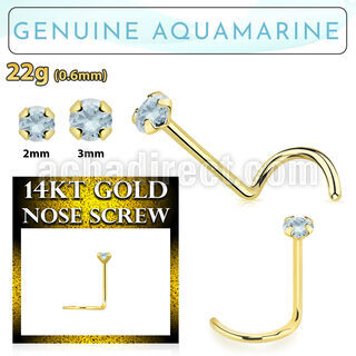 gscge8 piercing nariz l oro 14 kts 0 6mm aguamarina 2mm distribuidor