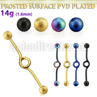 intbfo5 barbell industrial loop acero 316l anodizado bolas acero esmerilado 5mm mayorista