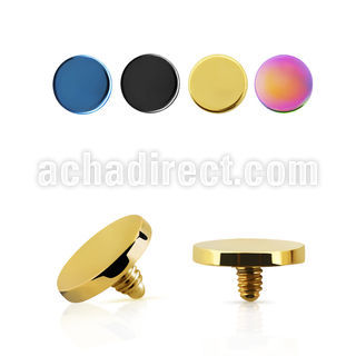 ite4 microdermal acero 316l anodizado disco plano 4mm rosca interna base microdermal 2mm 2 5mm distribuidor