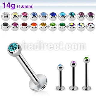 lbc3g labret acero quirurgico bola joya bisel 3mm distribuidor mayorista