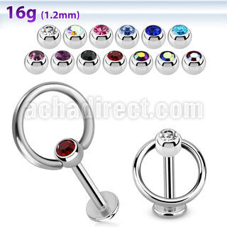 lbcsl labret acero quirurgico aro bola joya bisel 3mm al por mayor