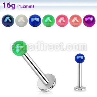 lbeuvbab labret acero quirurgico bola acrilica recubrimiento ab 3mm distribuidor mayorista