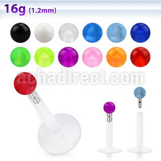 lbivb25 labret bio flexible bola acrilico uv 2 5mm presion venta