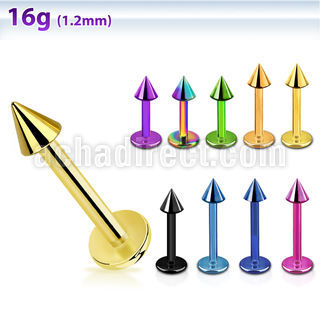 lbtcn3 labret acero quirurgico pvd cono 3mm mayorista