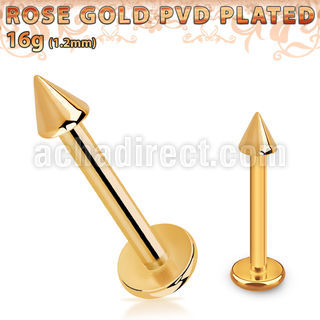 lbttcn25 labret acero 316l pvd oro rosa cono 2 5mm distribuidor mayorista