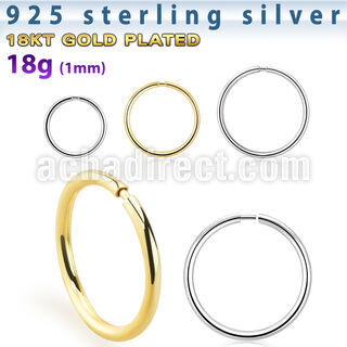 nr31 aro nariz continuo plata 925 1mm al por mayor