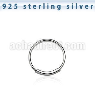 ns02 aro nariz continuo plata esterlina 0 6mm 10mm 1 pieza mayorista